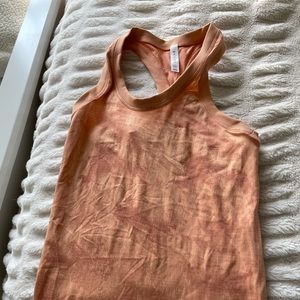 Athleta orange camo tank size XXS